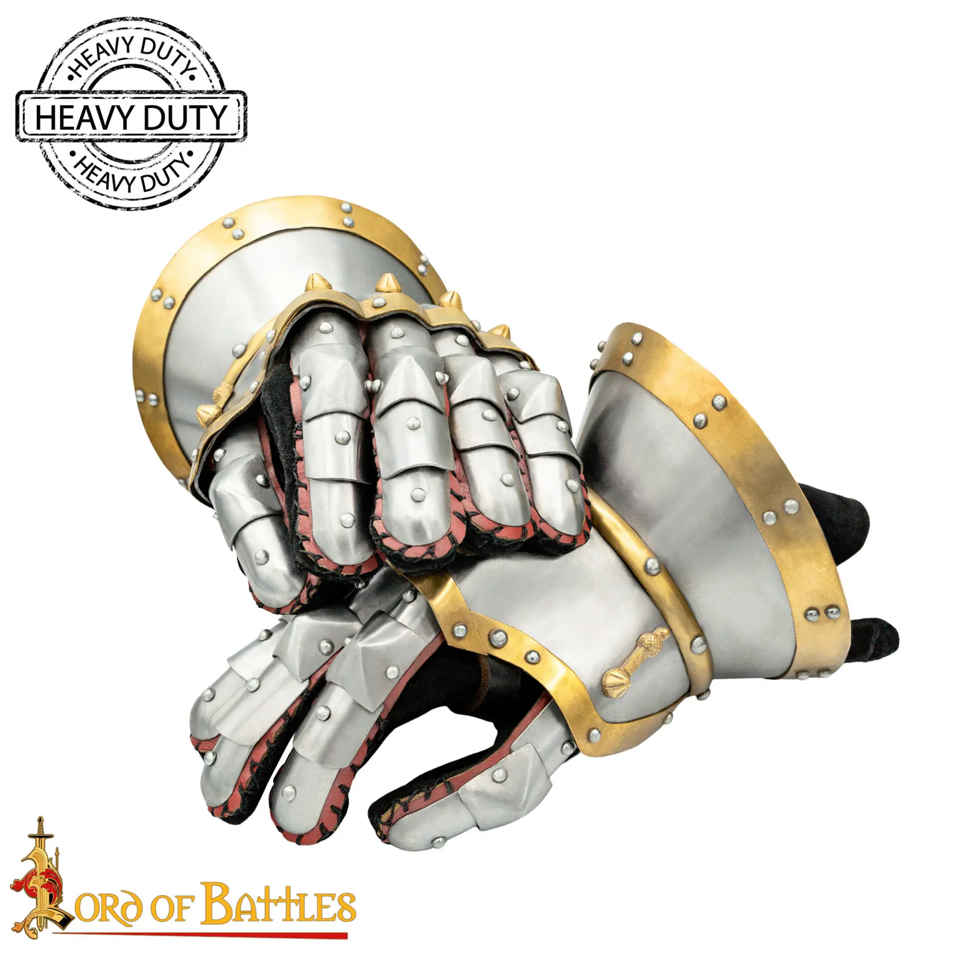 Medieval Baron's Hourglass Gauntlets 14th Century Armor