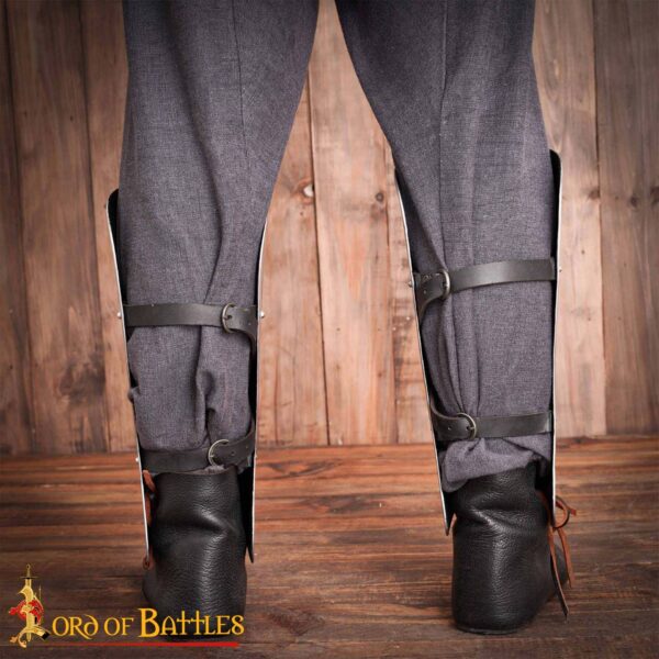 15th Century Medieval Steel Greaves Leg Armor for Reenactment 9506 4