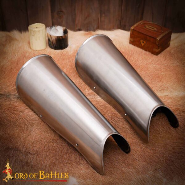 15th Century Medieval Steel Greaves Leg Armor for Reenactment 9506 5