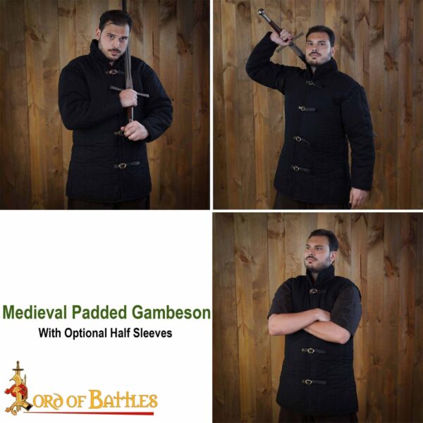 Medieval Padded Gambeson (Type 1) with front Buckles - Perfect for LARP, Medieval Events, and Renfairs - Image 9