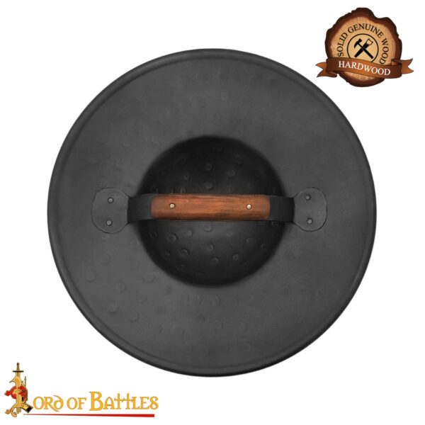Hand Forged Buckler Shield - Image 4