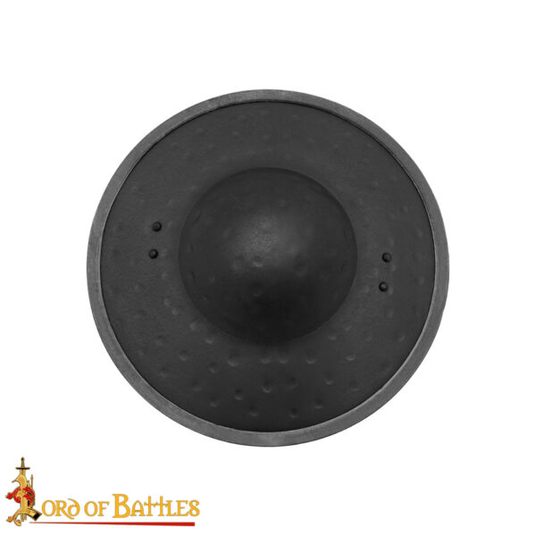 Hand Forged Buckler Shield - Image 5