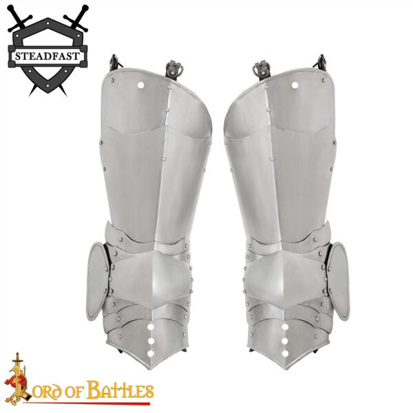 15th century Gothic Knight Leg Armor - Image 4
