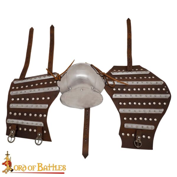 Late Medieval Splint Arm Harness / Brigandine Arm Armour - Image 4