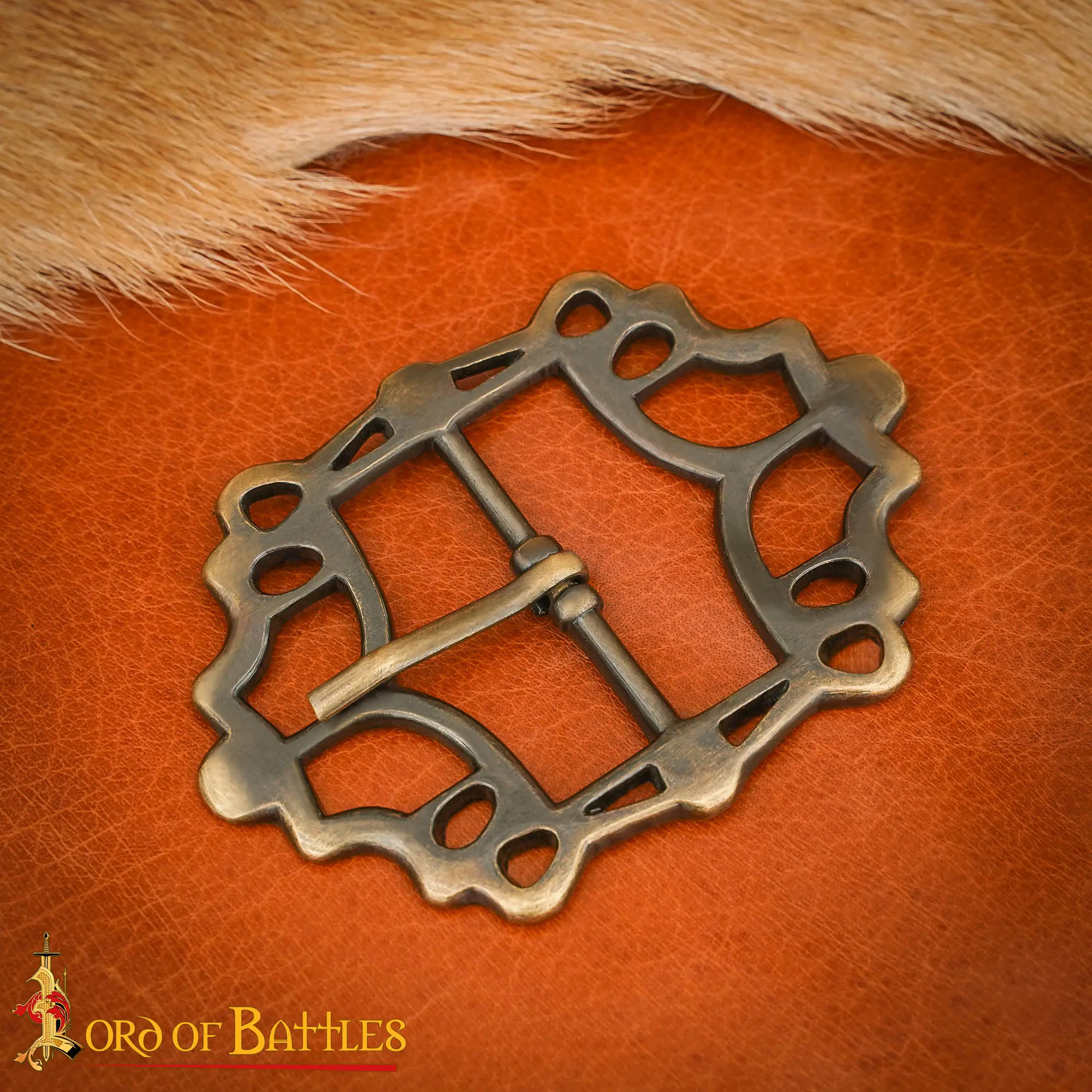 Lord Of Battles Decoration Leather Belt Accessory Ideal For LARP Ren Fair Cosplay Or