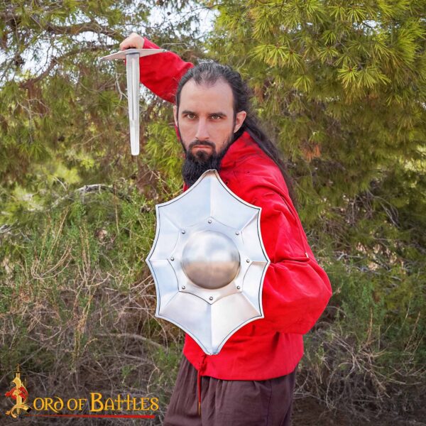 Medieval Talhoffer Buckler Shield Fencing - Image 5