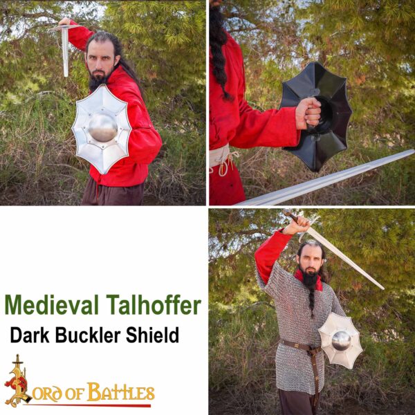 Medieval Talhoffer Buckler Shield Fencing - Image 8