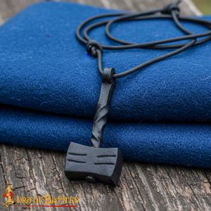 Iron Hand Forged Thor’s Hammer Mjölnir Pendant Gifting Accessory