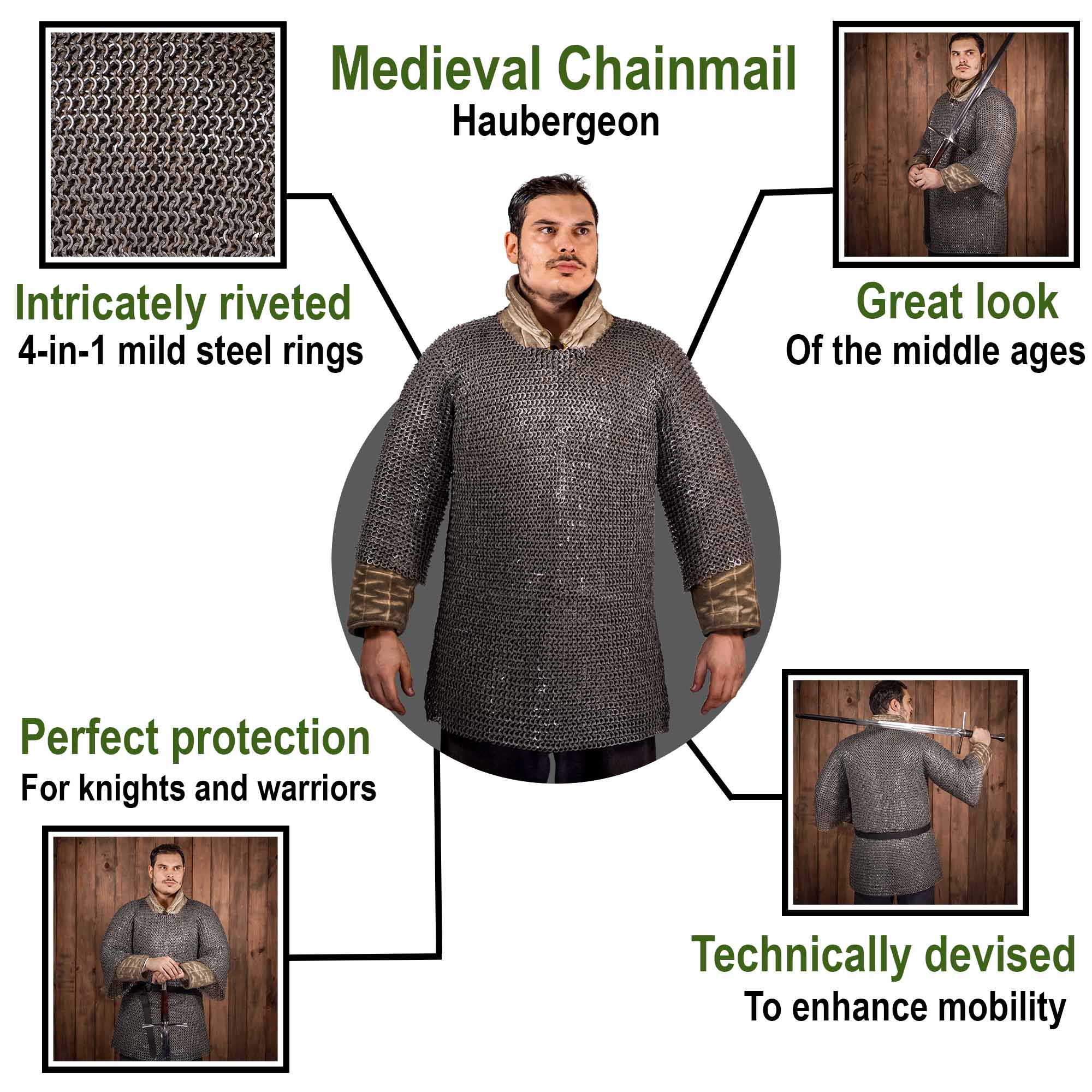 ✨ Medieval Shop of Chainmail for LARP - Lord of Battles