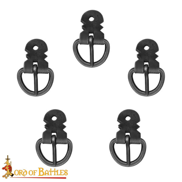 Dark Ages Armor Tough Steel Buckle Set of 5 - Image 4