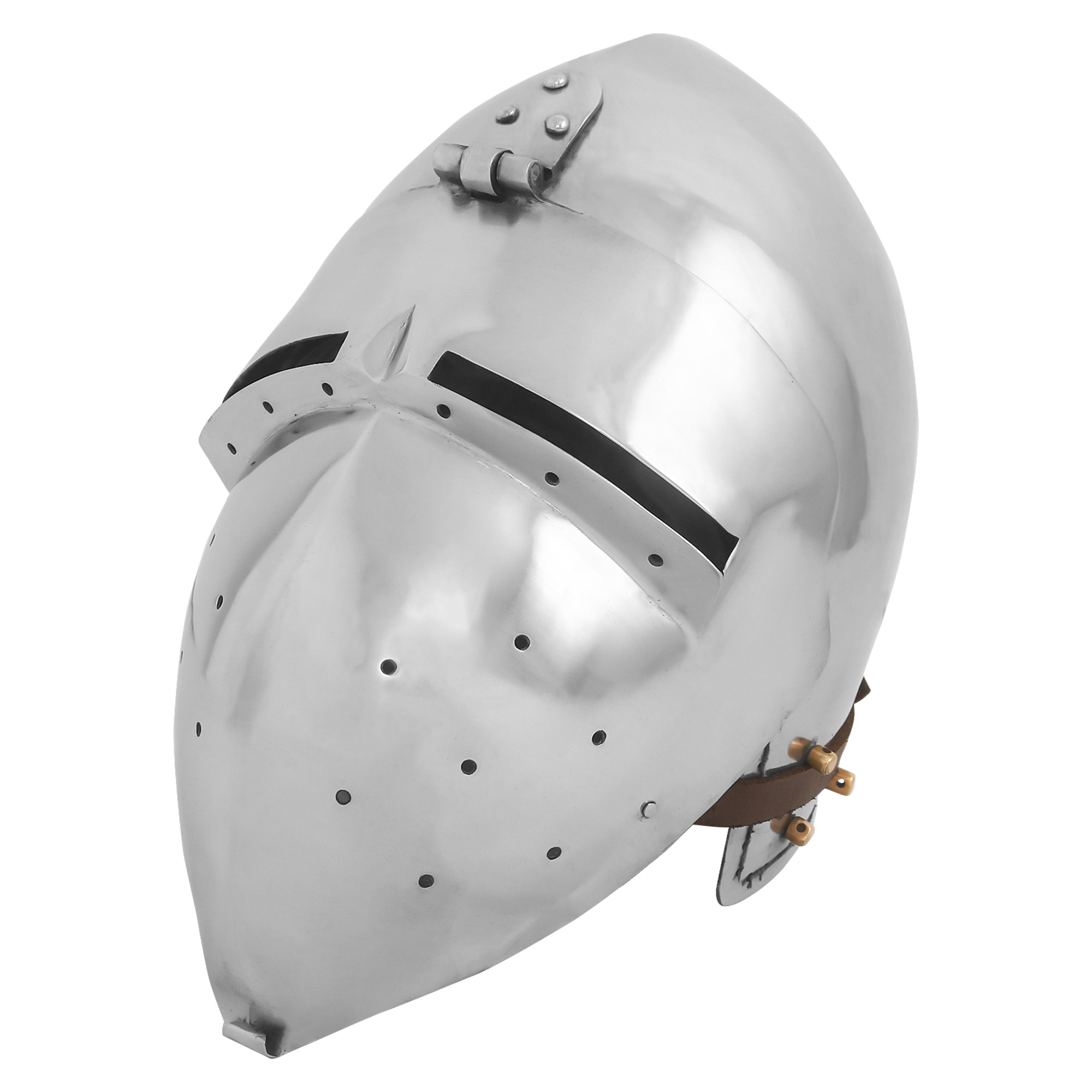 Details about   Custom SCA HNB 14 Gauge Steel Medieval klappvisier Bascinet Helmet w Aventail YV 