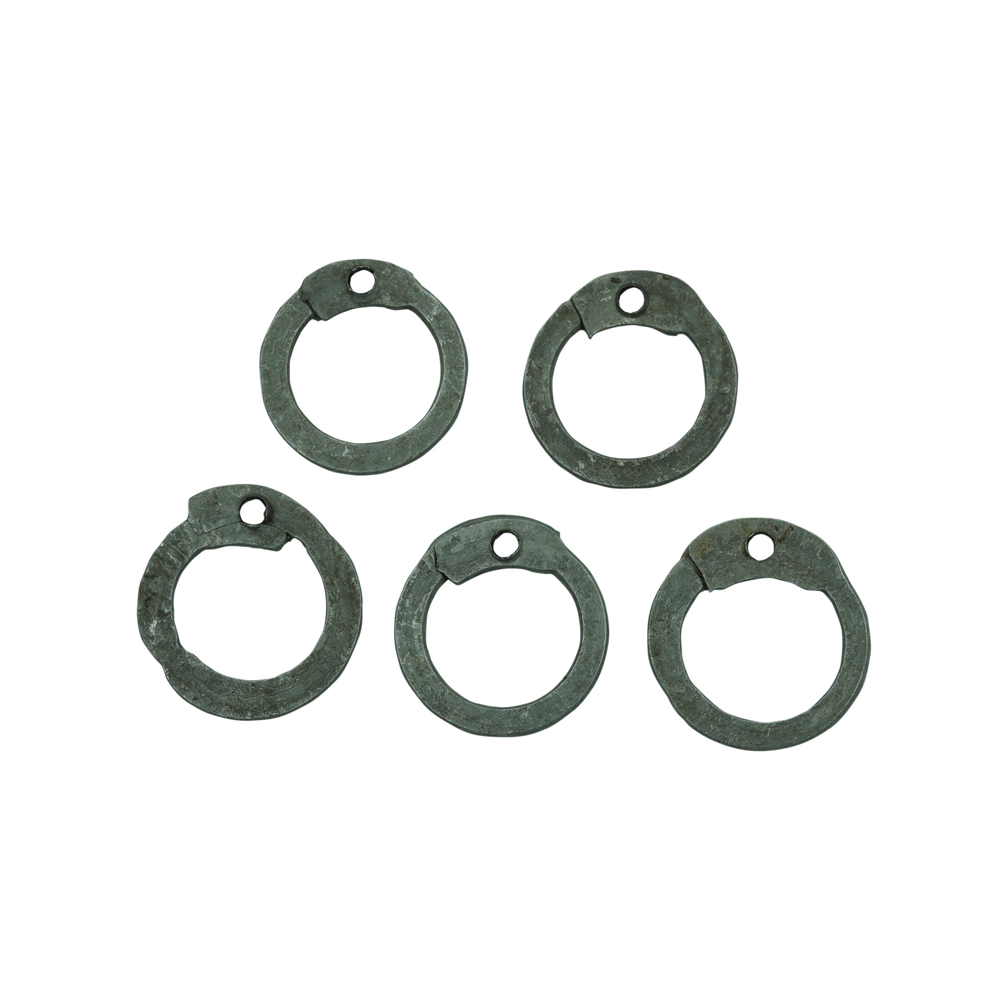 DFNM 1 kg Loose Chainmail Rings - Mild Steel Dome Riveted Flat Rings with  Rivets 17 Gauge / 9 mm