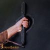 Viking Dark Warrior Functional Wooden Shield with Steel Umbo