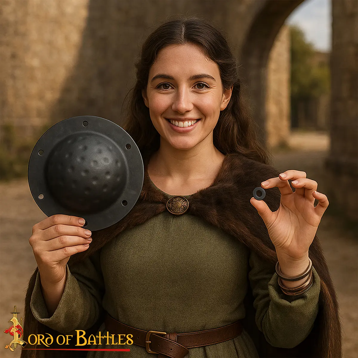 Sturdy Functional Steel Umbo for Viking or Celtic Shields, 12 gauge Sturdy Functional Steel Umbo for Viking or Celtic Shields, 12 gauge - Image 5