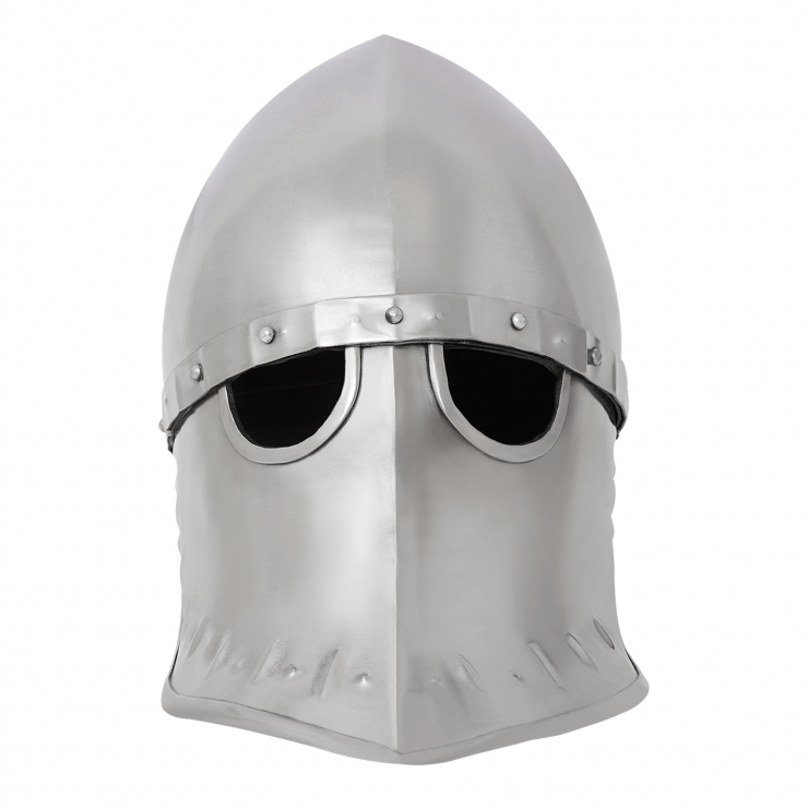 16-Gauge Italo-Norman Steel Helmet | LORD OF BATTLES