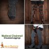 Round Ring Chainmail Leggings Chausses Hoses, Butted, ID 9 mm, Natural