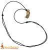 Valkyrie Viking Antique Brass Pendant with Adjustable Genuine Leather Cord