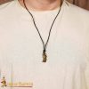 Valkyrie Viking Antique Brass Pendant with Adjustable Genuine Leather Cord