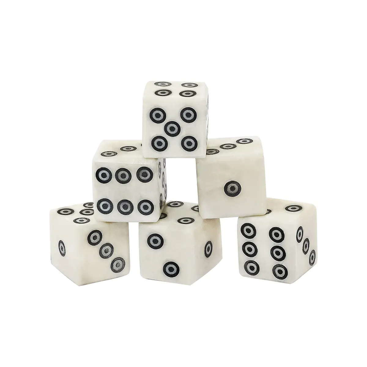 Roman Bone Dice - Tesserae Dice with Spiral Pips Roman Bone Dice - Tesserae Dice with Spiral Pips - Image 4