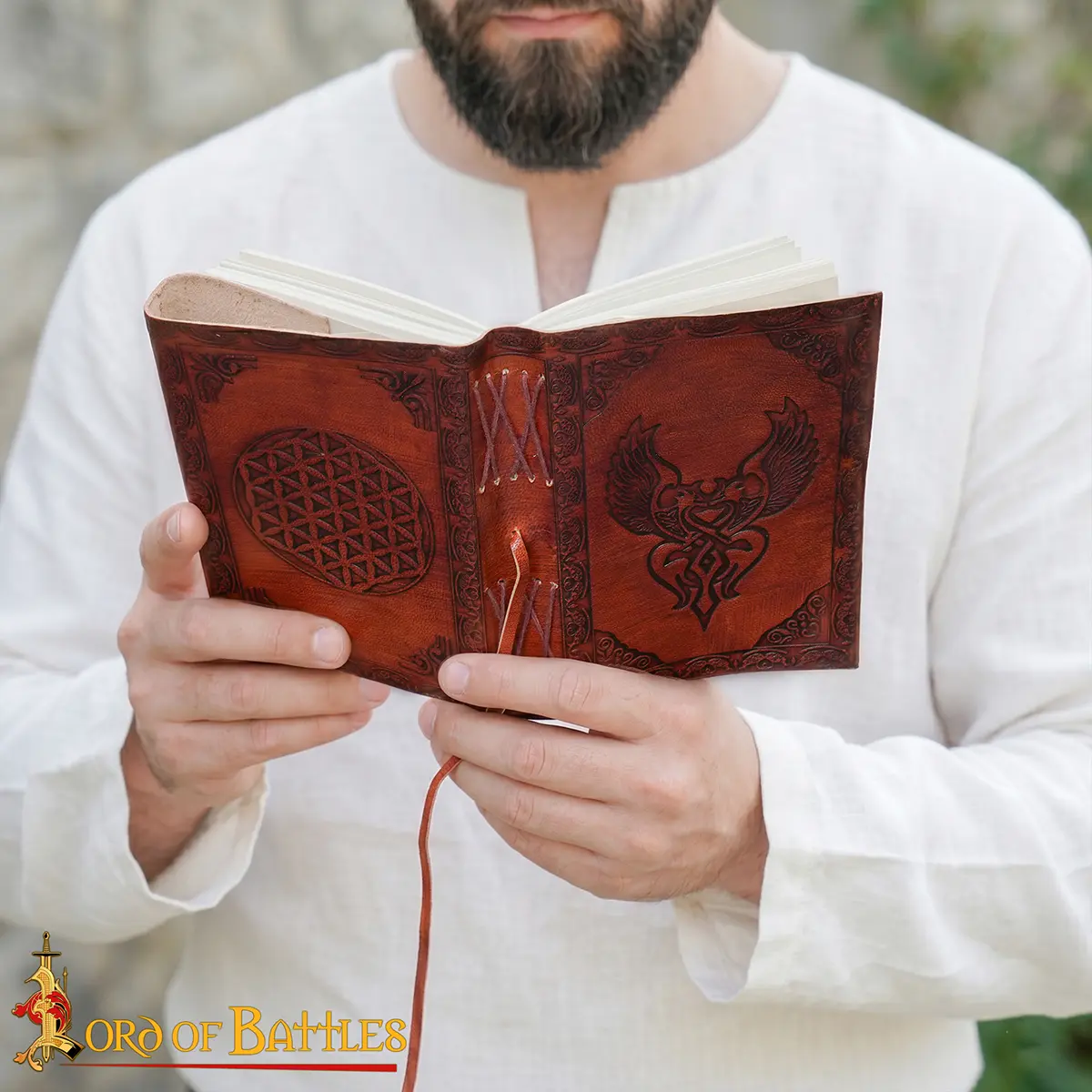 Medieval Journal with Celtic Winged Heart Handcrafted Genuine Leather Diary Notes Medieval Journal with Celtic Winged Heart Handcrafted Genuine Leather Diary Notes - Image 8