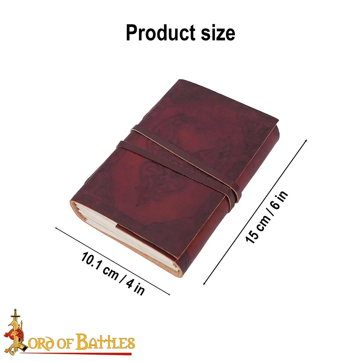 Medieval Journal with Celtic Winged Heart Handcrafted Genuine Leather Diary Notes Medieval Journal with Celtic Winged Heart Handcrafted Genuine Leather Diary Notes - Image 3