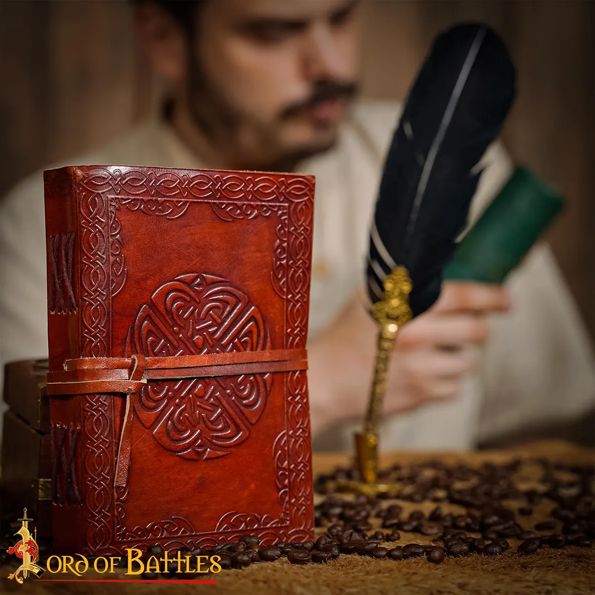 Embossed Fantasy Journal Handcrafted Genuine Leather Diary Notes Embossed Fantasy Journal Handcrafted Genuine Leather Diary Notes - Image 8