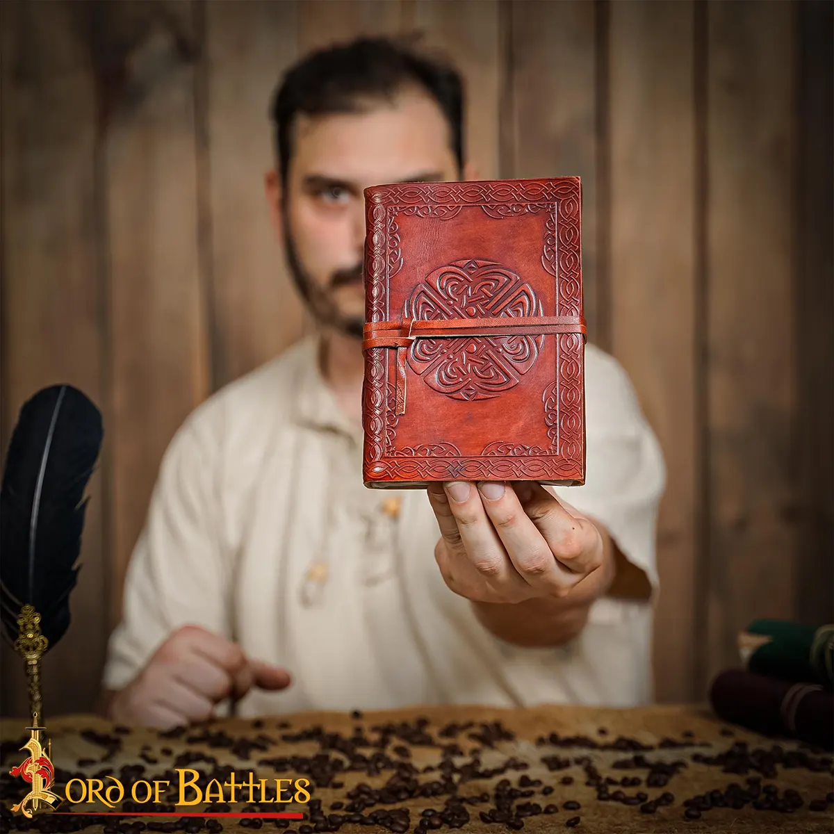 Embossed Fantasy Journal Handcrafted Genuine Leather Diary Notes Embossed Fantasy Journal Handcrafted Genuine Leather Diary Notes - Image 7