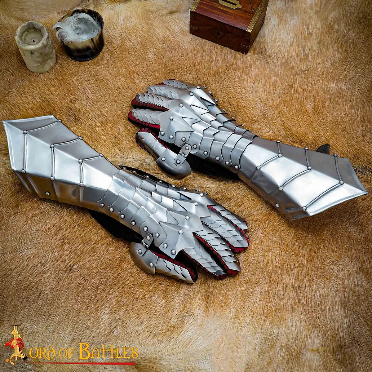 Gothic Knight Steel Gauntlets Gothic Knight Steel Gauntlets - Image 2