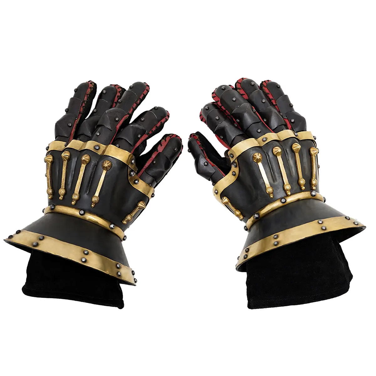 Medieval Black Baron 14th century Hourglass Gauntlets Medieval Black Baron 14th century Hourglass Gauntlets - Image 4