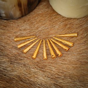 Brass Aiglets - Medieval Solid Set of 10