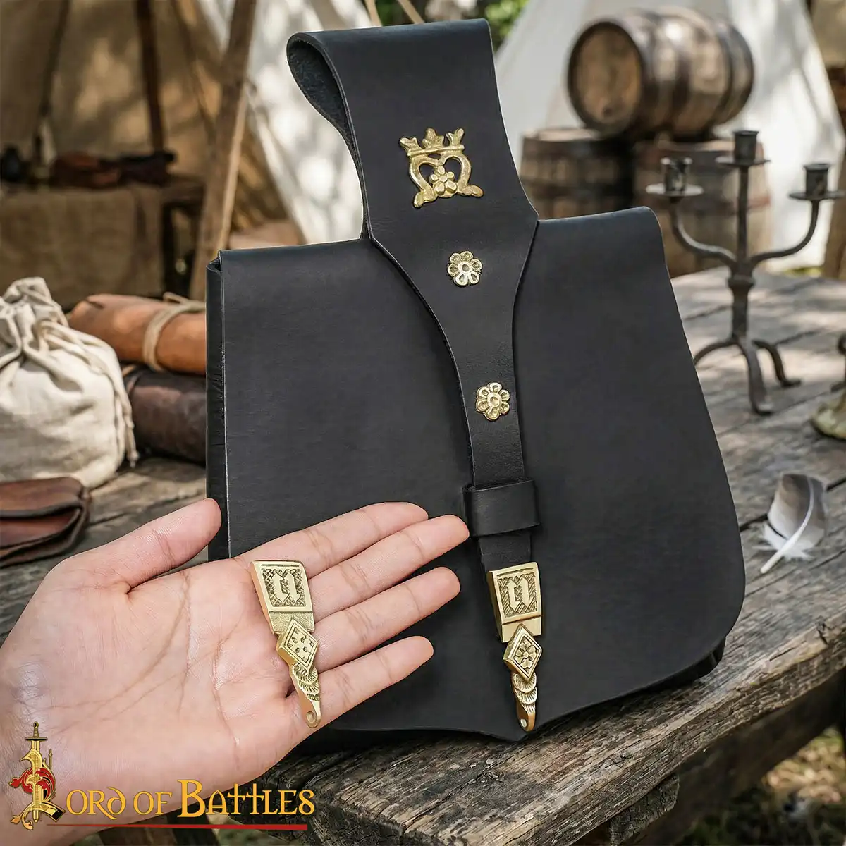 Intricate Medieval Pure Solid Brass Belt End Chape Functional Accessory Intricate Medieval Pure Solid Brass Belt End Chape Functional Accessory - Image 6