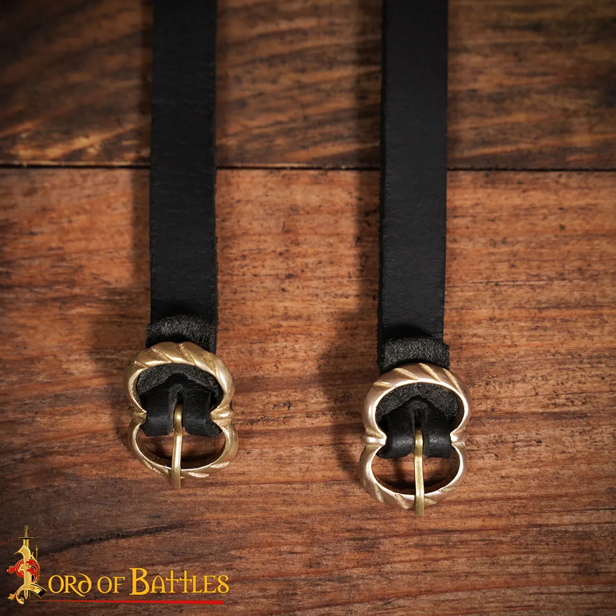 Medieval Leather Garter with Brass Buckle Medieval Leather Garter with Brass Buckle - Image 7