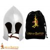 Elven Warrior Helmet with Leather Liner for LARP and Cosplay 16 gauge