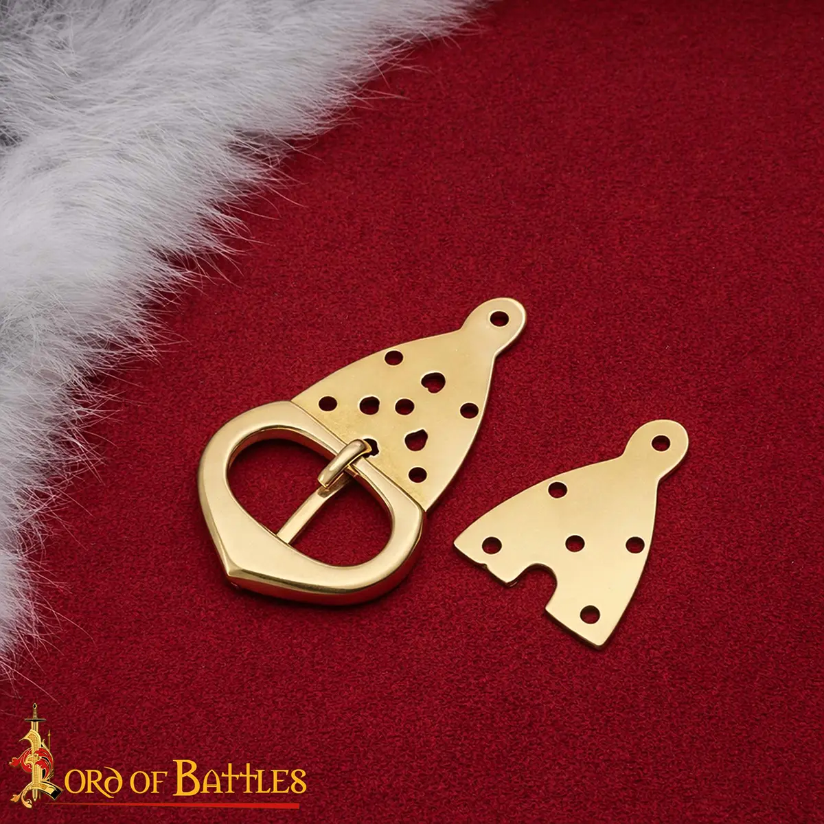 Viking Belt Buckle with Backplate Celtic Knotwork Pure Brass Viking Belt Buckle with Backplate Celtic Knotwork Pure Brass - Image 8