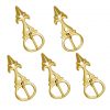 Fleur de Lis Pure Brass Belt Buckle of the Late Middle Ages