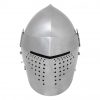 Late Medieval Full Visor Bascinet Helmet 14 gauge