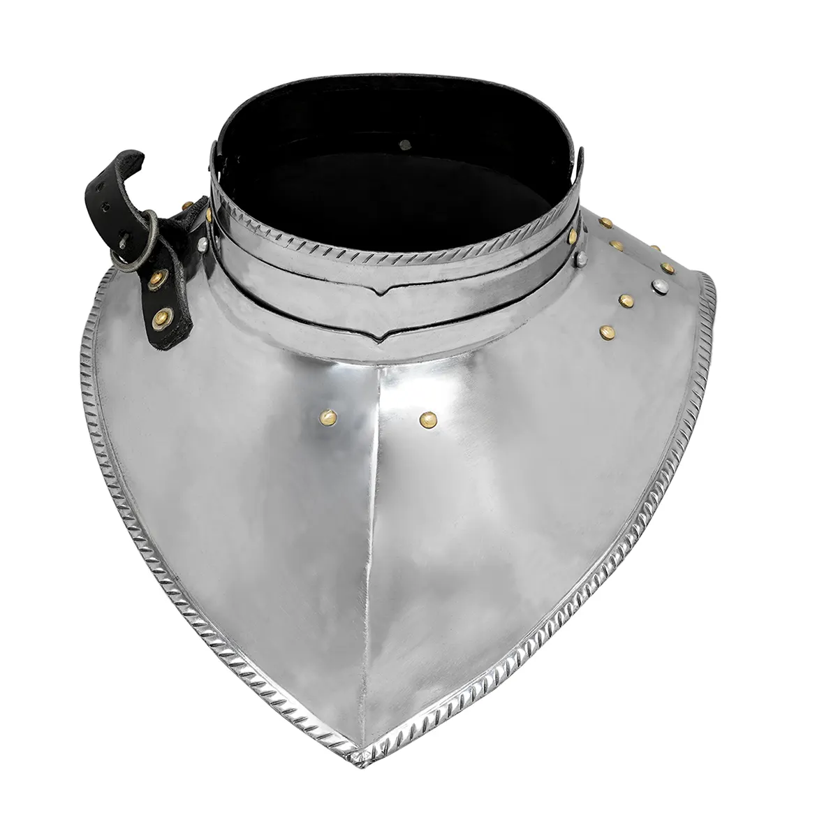 Gothic Knightly Handmade Steel Gorget Gothic Knightly Handmade Steel Gorget - Image 4