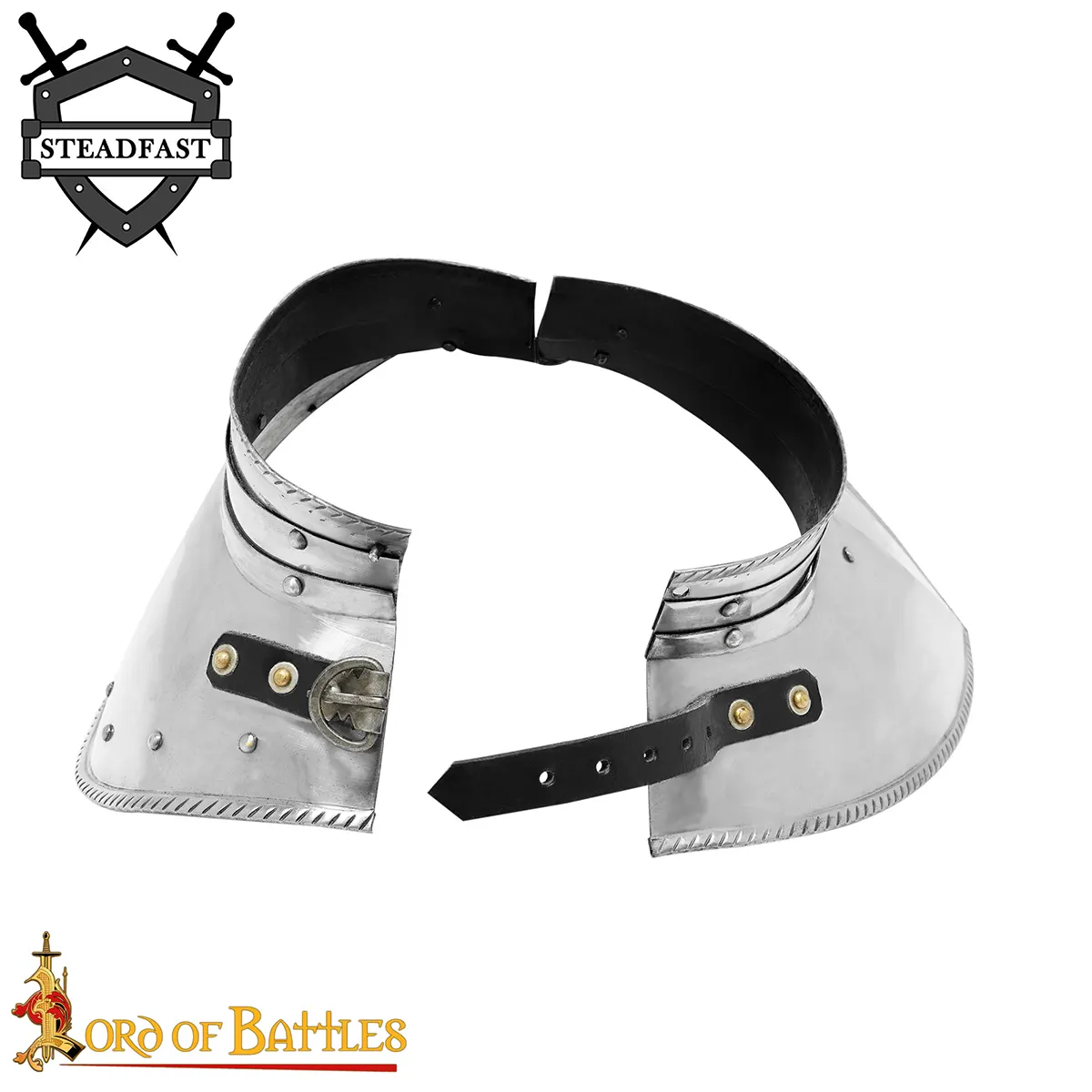 Gothic Knightly Handmade Steel Gorget Gothic Knightly Handmade Steel Gorget - Image 5