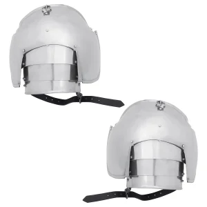 Renaissance Knightly Pauldrons 16 gauge