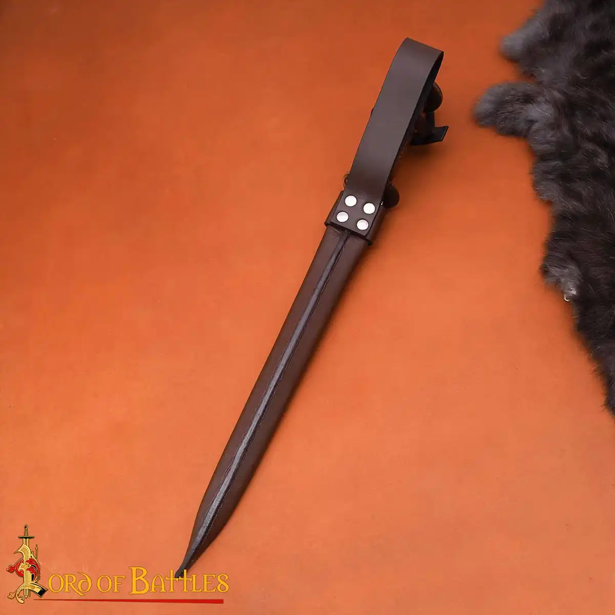 Medieval Rondell Dagger With Genuine Leather Scabbard Medieval Rondell Dagger With Genuine Leather Scabbard - Image 7