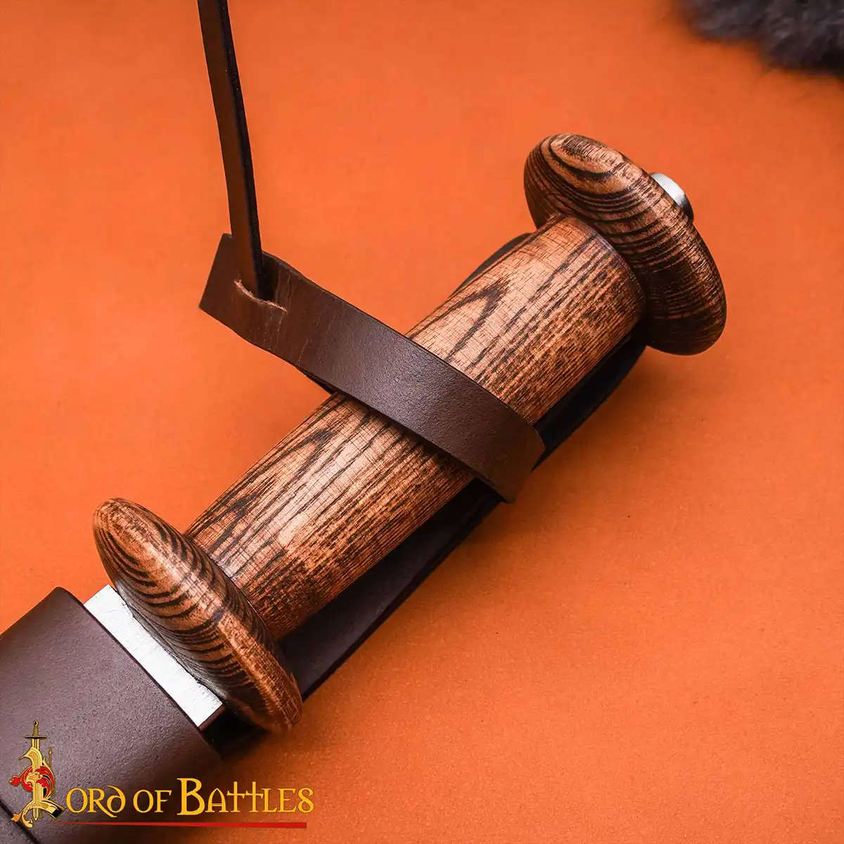 Medieval Rondell Dagger With Genuine Leather Scabbard Medieval Rondell Dagger With Genuine Leather Scabbard - Image 6