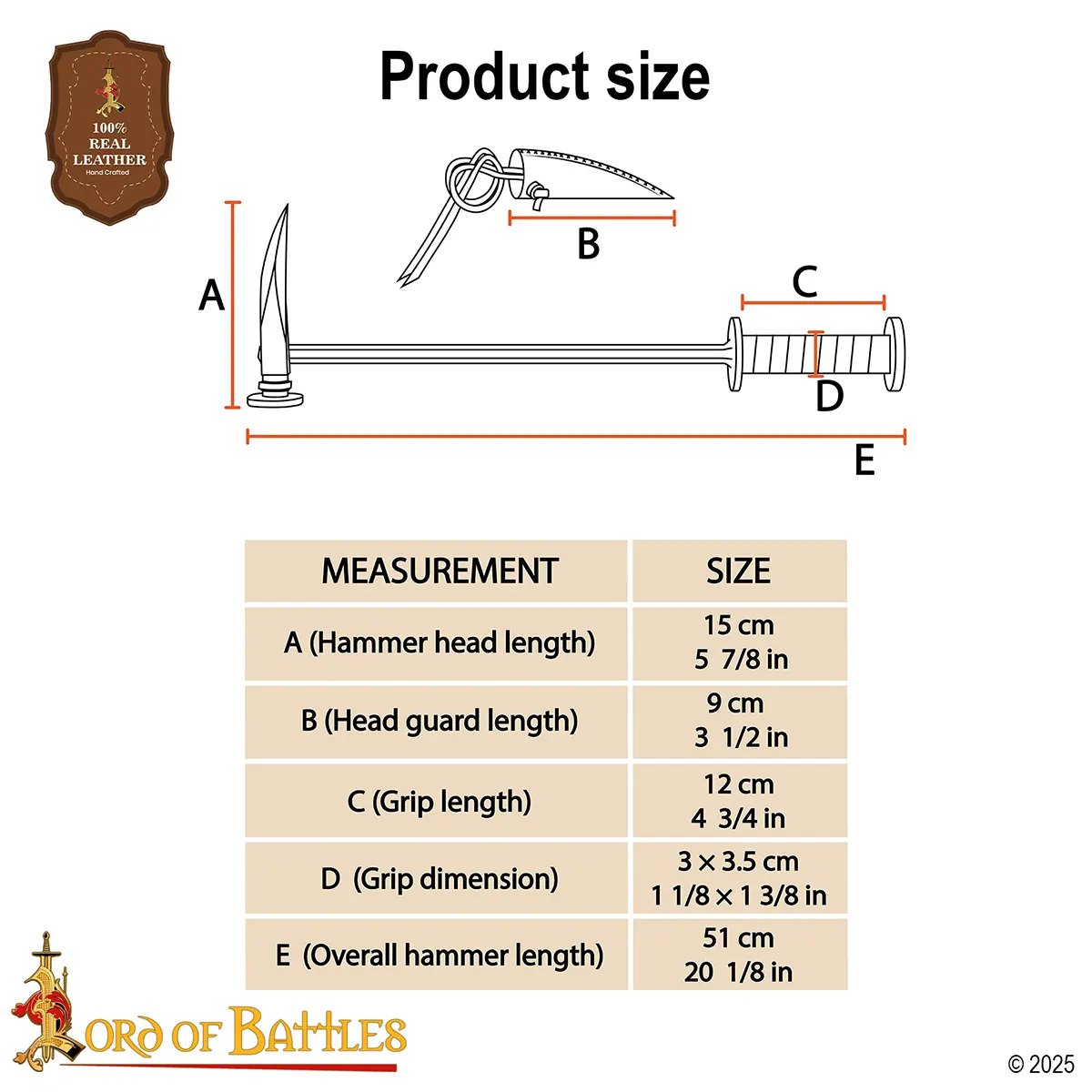 Medieval War Hammer - Crowsbeak Medieval War Hammer - Crowsbeak - Image 3
