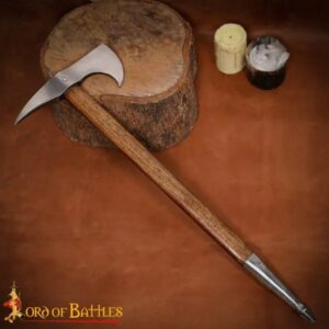 Warrior Sagaris Axe with Hand Forged Carbon Steel Head