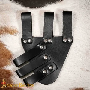 Medieval Angled Tri Buckle Rapier Frog