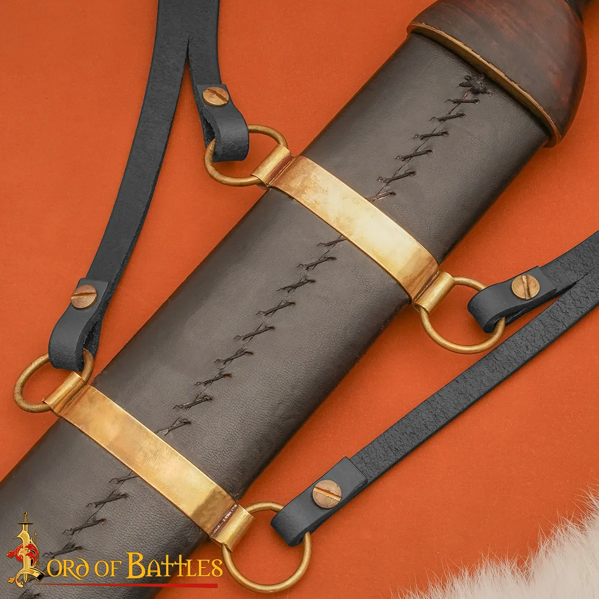 Roman Legionary Leather Baldric - Genuine Leather Sword Carrier Roman Legionary Leather Baldric - Genuine Leather Sword Carrier - Image 9