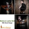 Medieval Leather Sword Hanging Leather Belt