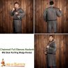 Flat Ring Chainmail Hauberk Shirt, Wedge Riveted, ID 9 mm, Natural