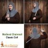 Round Ring Chainmail Classic Coif, Butted, ID 10 mm