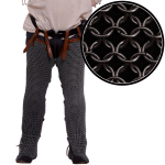 9mm Natural Butted Chainmail Leggings Chausses Hoses - LORD OF BATTLES