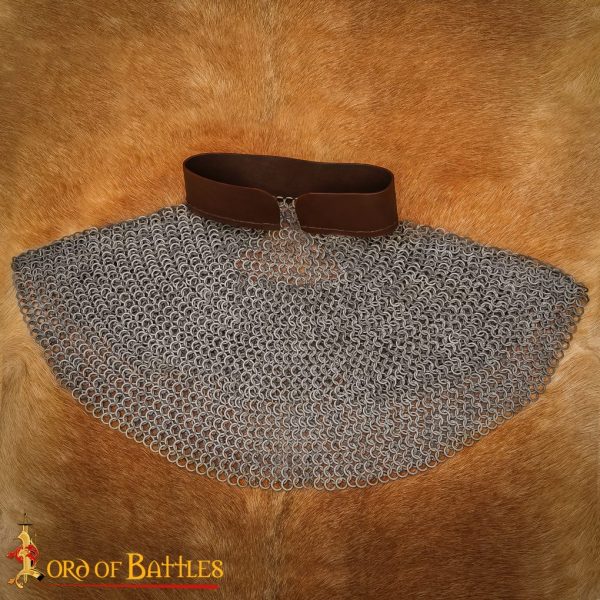 Flat Ring Medieval Chainmail Aventail, Riveted and Alternating, ID 9 mm, Mild Steel - Image 7